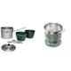 Stanley Unisex – Erwachsene Cook Set for Two Kochset, Grau, Höhe: 11 cm & Perfect Brew Pour Over - Ergibt 1-6 Tassen | Wiederverwendbar | Keine Einweg-Papierfilter erforderlich