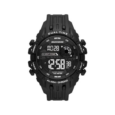 Skechers Men's McConnell Big Push Black Watch | Stainless Steel