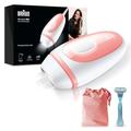 Braun IPL Silk·Expert Mini PL1014 Latest Generation IPL For Women, At-home Hair Removal Device, White/Pink, With Travel Pouch, Compact Size For On-The-Go, Easy, Safe And Efficient