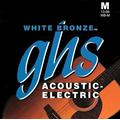 GHS White Bronze - WB-M - Acoustic/Electric Guitar String Set, Medium, .013-.056