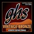 GHS Vintage Bronze - VN-XL - Acoustic Guitar String Set, Extra Light, .011-.050