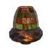 Meyda Lighting Acorn 7.5" H x 7" W Glass Novelty Lamp Shade in Amber/Green Glass in Brown/Green | 7.5 H x 7 W x 7 D in | Wayfair 77532