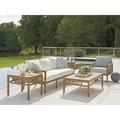 Tommy Bahama Outdoor St Tropez 5 - Piece Conversation Set w/ Cushions Wood/Metal in Brown | 34 H x 77 W x 33 D in | Wayfair
