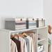 Rebrilliant Fabric Storage Box (Without Lid) Fabric in Gray/White | 10 H x 15.2 W x 12.6 D in | Wayfair 7617DED2F1744B77AF8B60C2AE7C9518