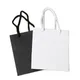 Petits Sacs Cadeaux en Papier Kraft Mini Sacs-Cadeaux Portables d'Emballage Noir et Blanc