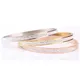 Chimarmelden-Bracelets d'amour en acier inoxydable pour femme bracelets pavés à deux rangées Tyor