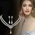 MASA – ensemble de bijoux de luxe en cristal pour femmes ensemble de colliers et boucles d'oreilles