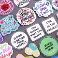 Patch brodé mots positifs sur vêtements DIY lettre fer à repasser sur vêtements Badges Slogan