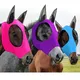 Masques cheval multicolores anti-mouche vers respirants maille extensible anti-moustique