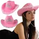 Casquettes de cowboy western pour femmes et filles chapeau de cow-girl rose diadème costume de