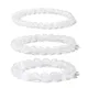 6 8 10 MM Bracelet en pierre d'agates naturelles véritables noir blanc Howlite Bracelets