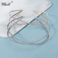 Miallo – bandeau à strass pour femmes accessoires de cheveux couleur or bijoux tendance cadeau