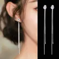 Boucles d'oreilles pendantes à pampilles en cristal pour femmes boucle d'oreille goutte de mariage