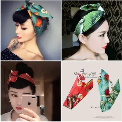 Chouchou en Fil de Fer avec Oreilles de Lapin pour Femme et Fille Turban à la Mode Accessoire de