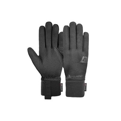 Skihandschuhe REUSCH "Power Stretch TOUCH-TEC", Damen, Gr. 8, schwarz, 69% Polyester, 16% Polyamid, 15% Elasthan, unifarben, klassisch, Handschuhe, mit stark atmungsaktiver Ausstattung