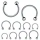 Anneaux circulaires en acier ChimAntarcSeptum Hoop Anneaux Jules Barbell Fer à cheval Oreille