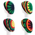 Casquette Hip Hop multicolore rayée Bob Marley Reggae mode nouvelle laine arc-en-ciel Bonnet