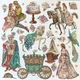 Autocollants prince princesse pour scrapbooking stickers artisanaux décoratifs pour livre jouets