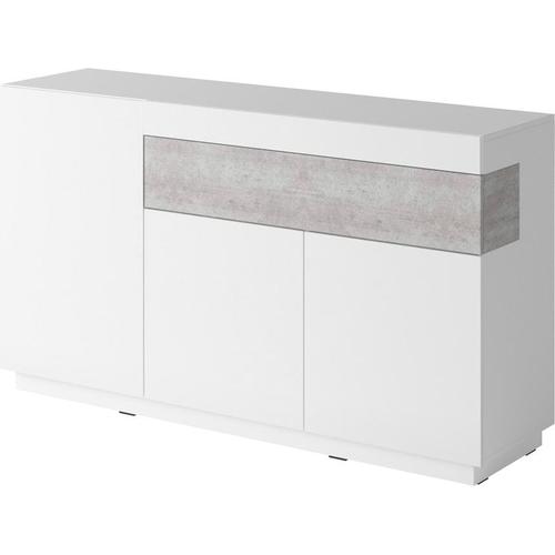 „Sideboard HELVETIA „“SILKE““ Sideboards weiß (weiß hochglanz, beton, optik) Sideboards Breite 150 cm“
