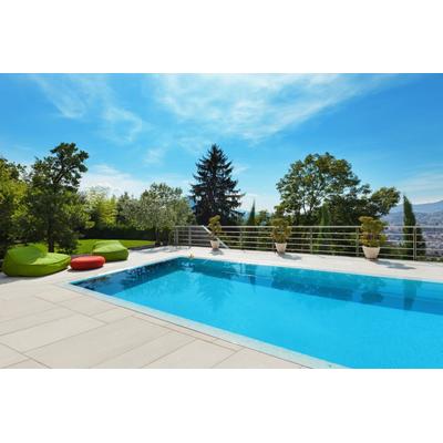 Pool mit Überlauf 3,5x8,0m Infinity® Bay