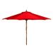 SAFAVIEH Cannes 11-foot Wooden Pulley Market Umbrella