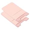 2pcs Cellphone Card Dual Layer Holder Stretchy Adhesive Phone Pouch Sleeve Pink