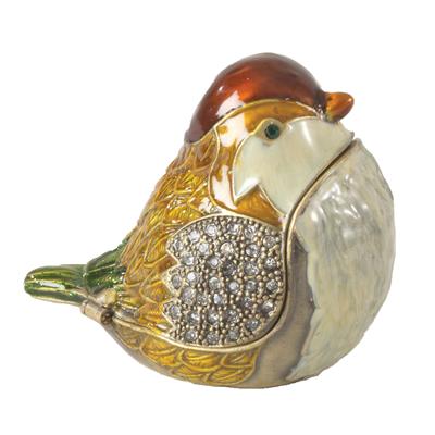 Bird Design Trinket Box - 2"x5"