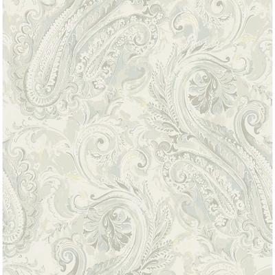 Seabrook Designs Valentina Paisley Unpasted Wallpaper