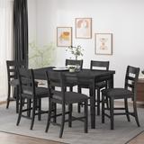 Benner Farmhouse Wood Counter Height 7 Piece Dining Set by Christopher Knight Home