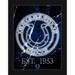 Black Indianapolis Colts 12'' x 16'' Framed Circle Logo Print