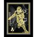 Black Appalachian State Mountaineers 12'' x 16'' Framed Neon Player Print