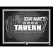 Black Chicago White Sox 12'' x 16'' Personalized Framed Neon Tavern Print