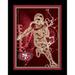 Black San Francisco 49ers 12'' x 16'' Framed Neon Player Print