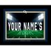 Black Georgia Tech Yellow Jackets 12'' x 16'' Personalized Framed Field Spotlight Print