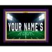 Black LSU Tigers 12'' x 16'' Personalized Framed Field Spotlight Print