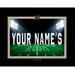 Black Purdue Boilermakers 12'' x 16'' Personalized Framed Field Spotlight Print