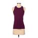 Athleta Active Tank Top: Purple Solid Activewear - Women's Size 2X-Small