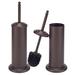 Bath Bliss 2 Pack Steel Toilet Brush & Holder In Rust Metal in Orange | 16.73 H x 5.31 W x 5.31 D in | Wayfair KIT-3863-RUST-2PK