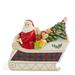 Spode Christmas Tree Santa Sleigh Cookie Jar 13.5" Ceramic in Green | 12 H x 12 W x 6.8898 D in | Wayfair 1780248