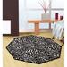 Black 132 x 0.5 in Area Rug - Everly Quinn Animal Print Black Indoor/Outdoor Area Rug Nylon | 132 W x 0.5 D in | Wayfair