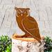 Arlmont & Co. Donough Large Screech Owl Silhouettes Garden Accents Accessories Metal | 17 H x 10 W x 0.4 D in | Wayfair