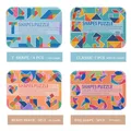 Cartes de puzzle Tangram colorées en bois pour enfants jouets éducatifs précoces puzzle de