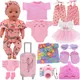 Vêtements pour bébé beurre rose maillot de bain série 18 pouces américain et 43 cm accessoires