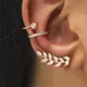 Ensemble de boucles d'oreilles minimalistes en biscuits petite étoile clip d'oreille goujons