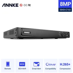 ANNKE-Enregistreur vidéo POE avec poignées de mouvement caméra IP sécurité à domicile HD 4K