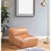 Macari Linny Modular Seating Top Grain Leather - Armless Slipper Chair Piece