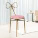 Butterfly Shaped Pink Backrest Makeup Stool Vanity Stool Chair