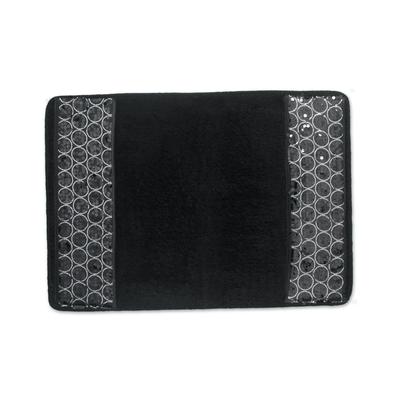 Sinatra Bath Rug by POPULAR BATH in Black