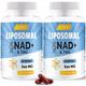 Liposomal NAD+ Softgels 500mg with TMG 250mg, More Efficient Than Nicotinamide Riboside, Supports Cellular Energy & Healthy Aging (120 Softgels (Pack of 2))