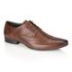 Silver Street London Men's Fleet Formal Leather Brogue Shoes, Brown, 11